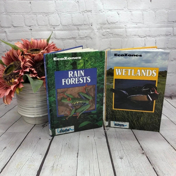 vintage ecozones children's books rain forests wetlands 1989 - Picture 1 of 10
